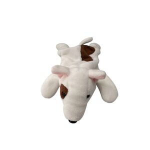 Vintage Ty Beanie Baby Butch 1999 Retired White & Brown Terrier Dog Plush Spots